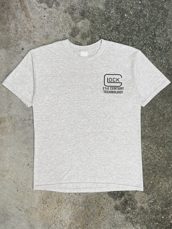 1990s/00s “Glock” Heather Grey Tee (M)