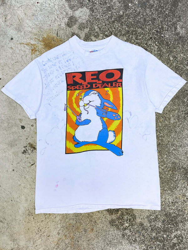 1990s “REO Speed Dealer” Class Signature Single Stitched Hanes Beefy Tee