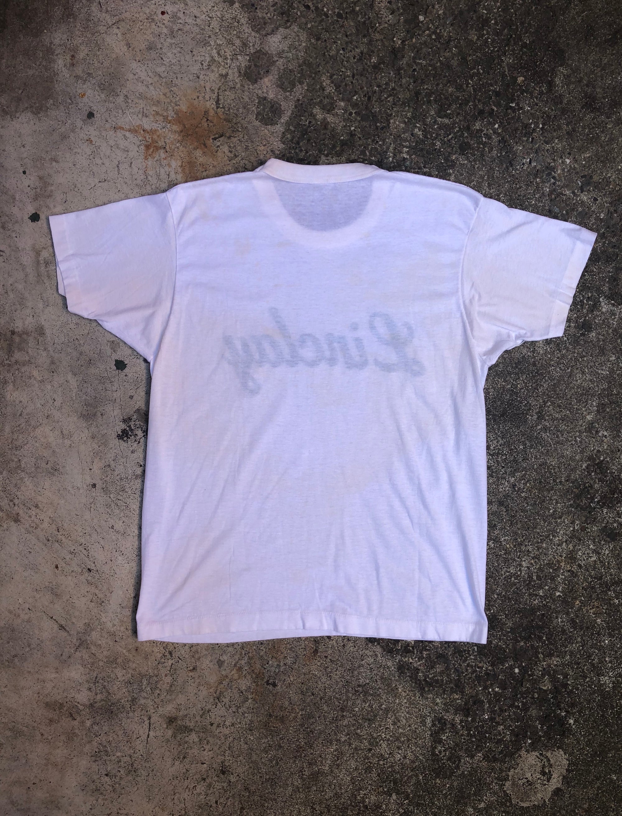 1980s White Green “Linclay” Tee