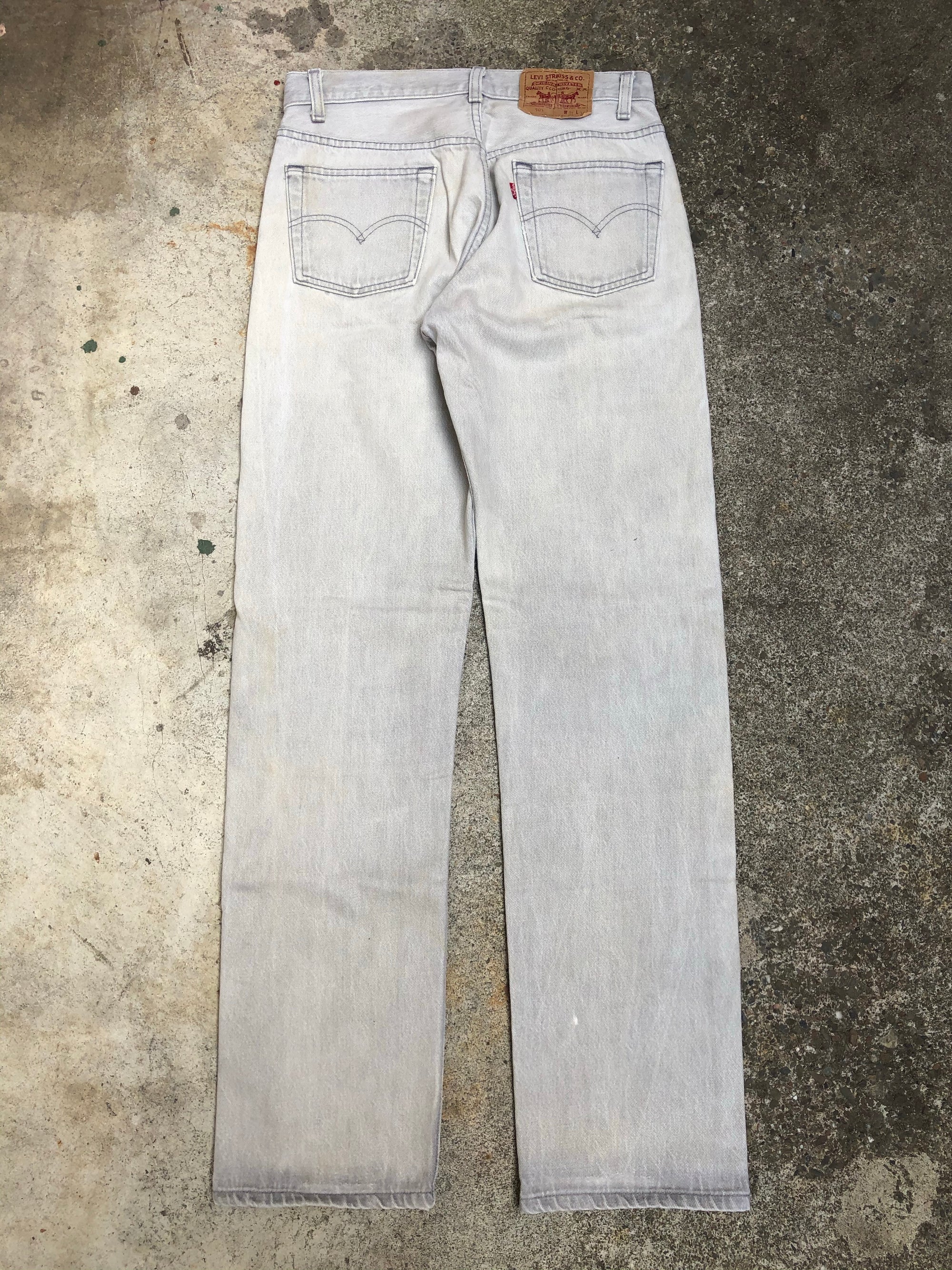 1990s Worn In Grey Levis 501 (30X32)