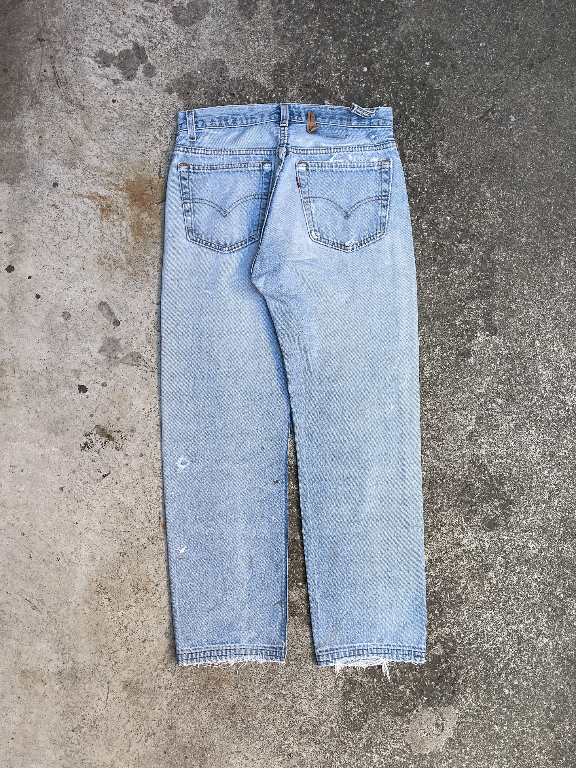 1990s Levi’s Thrashed Blue 501 (28X27)