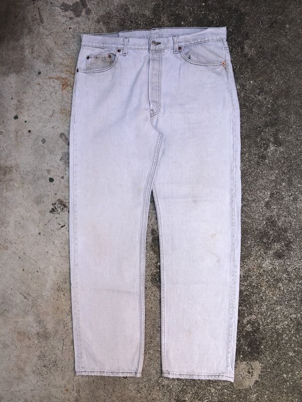 1990s Levis Pale Grey 501 (36X30)