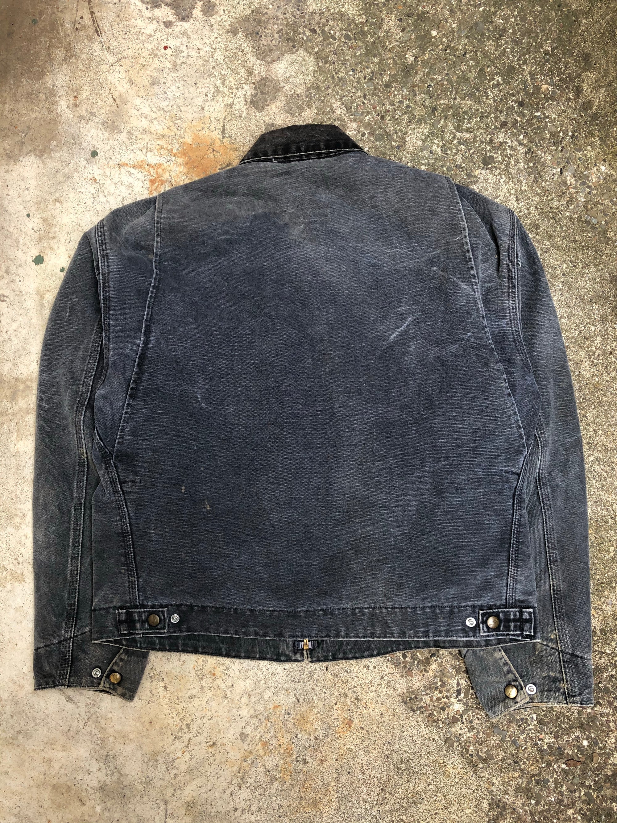 1990s Carhartt Faded Petrol Blue Lined Work Jacket (M/L)