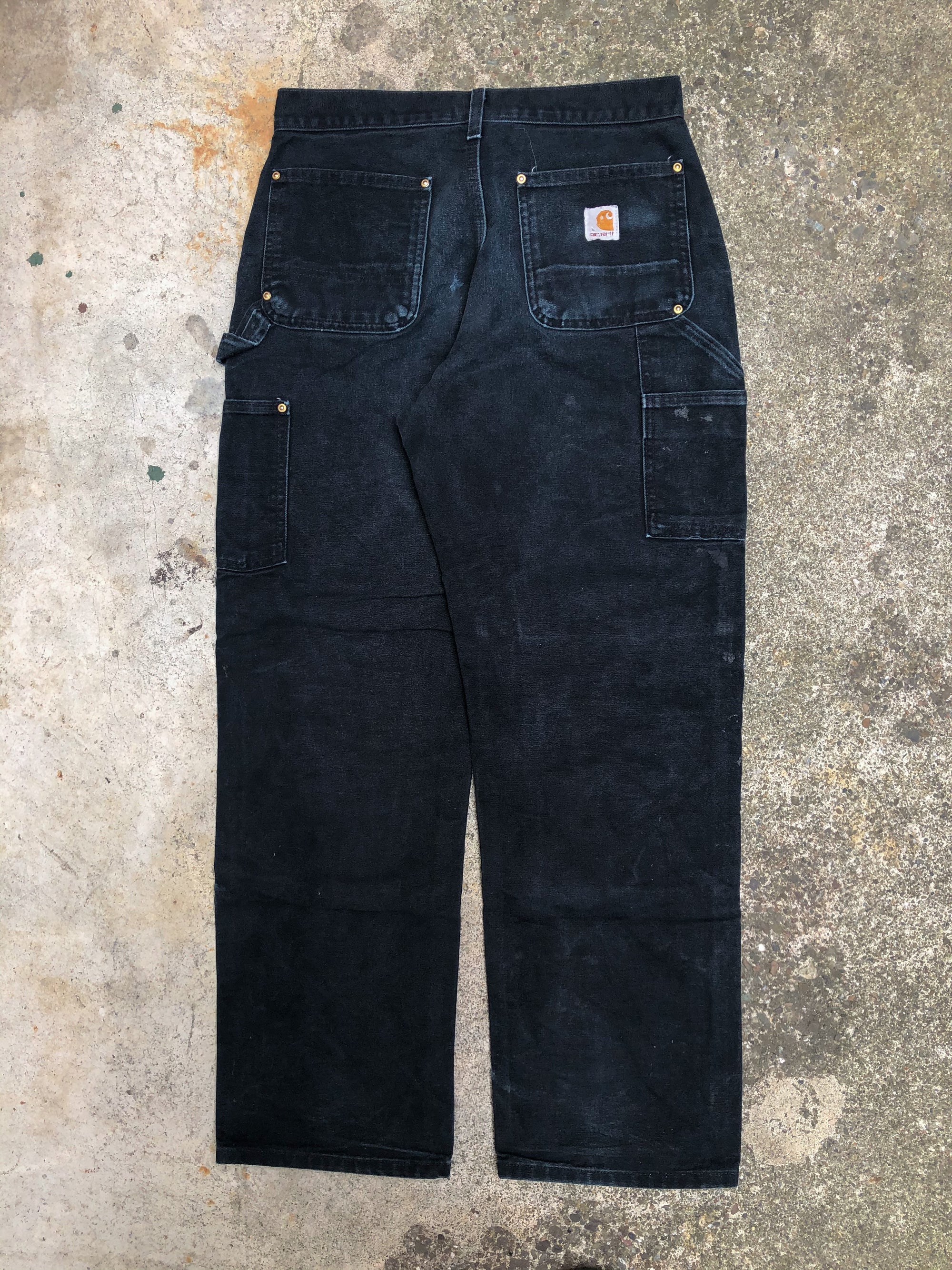 Carhartt B01 Black Double Front Knee Work Pants (29X29)