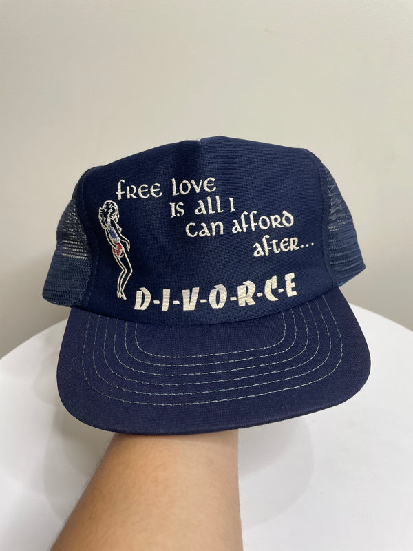 1980s “Free Love Is All I Can Afford…” Trucker Hat