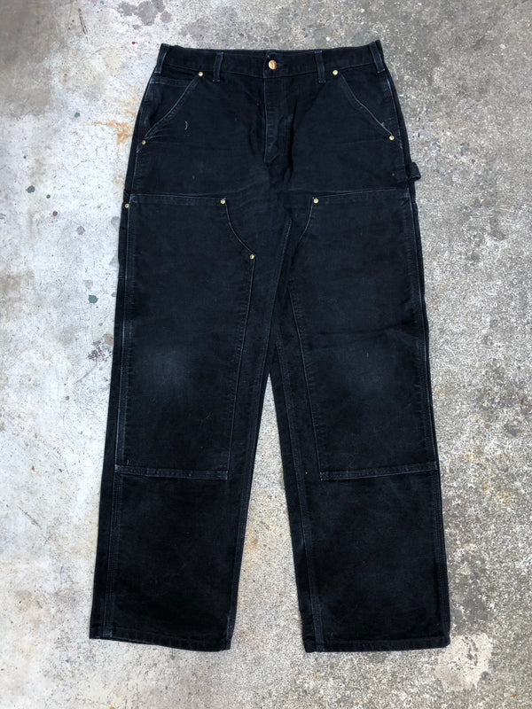 Carhartt B01 Black Double Front Knee Work Pants (32X29)