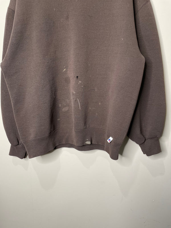 1990s Russell Chocolate Brown Sweatshirt (L)