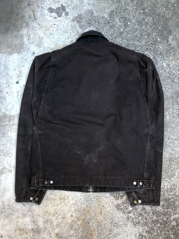 1990s Carhartt Faded Dark Brown Lined Work Jacket