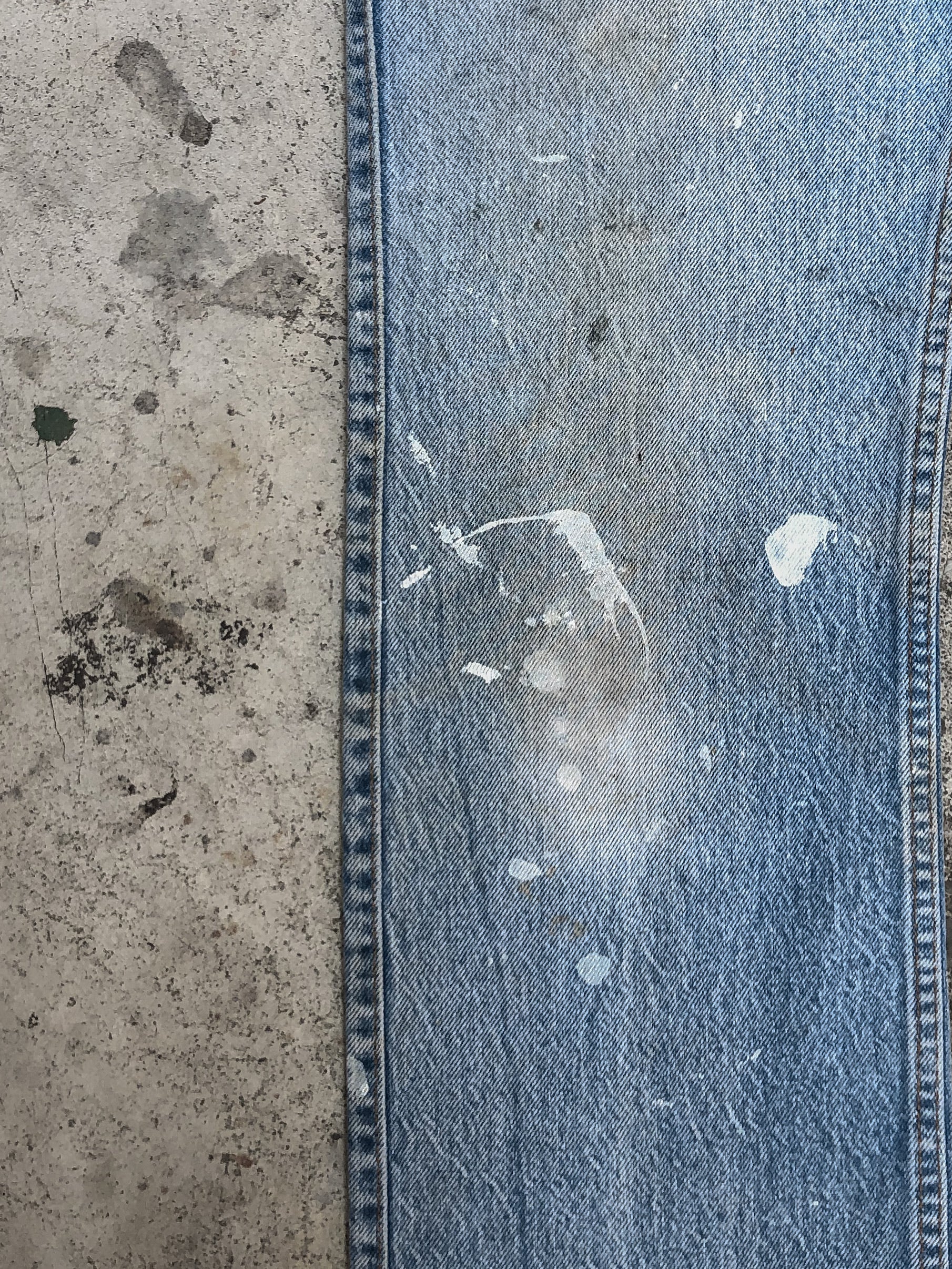 1970s Levis Painted Faded Blue Talon Zip 549 (31X31)