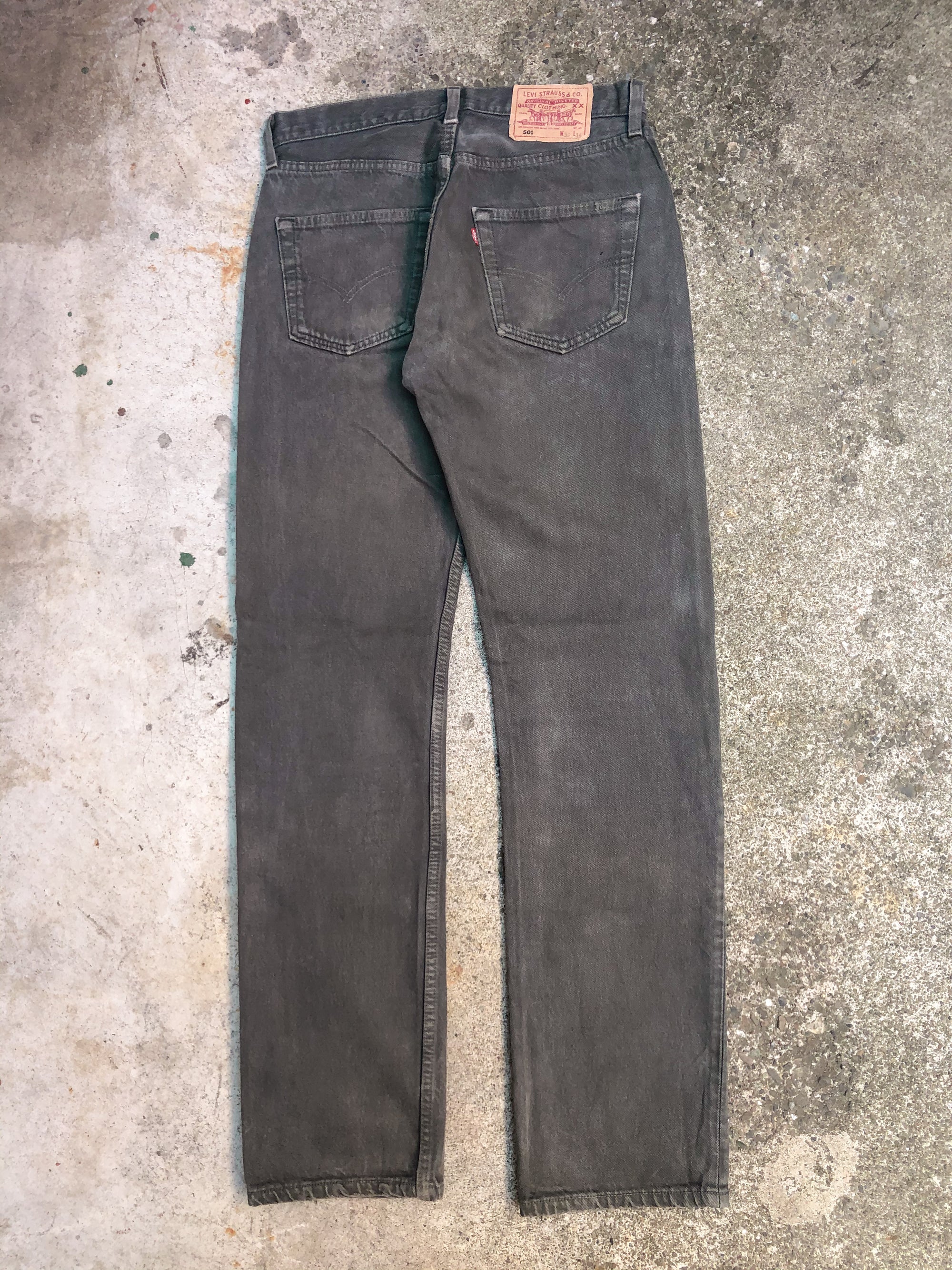 1990s Levis Faded Sage Green 501 (31X32)