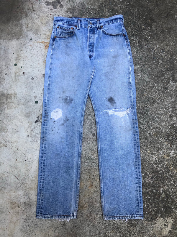 1990s Levis Worn In Blue 501XX (30X30)