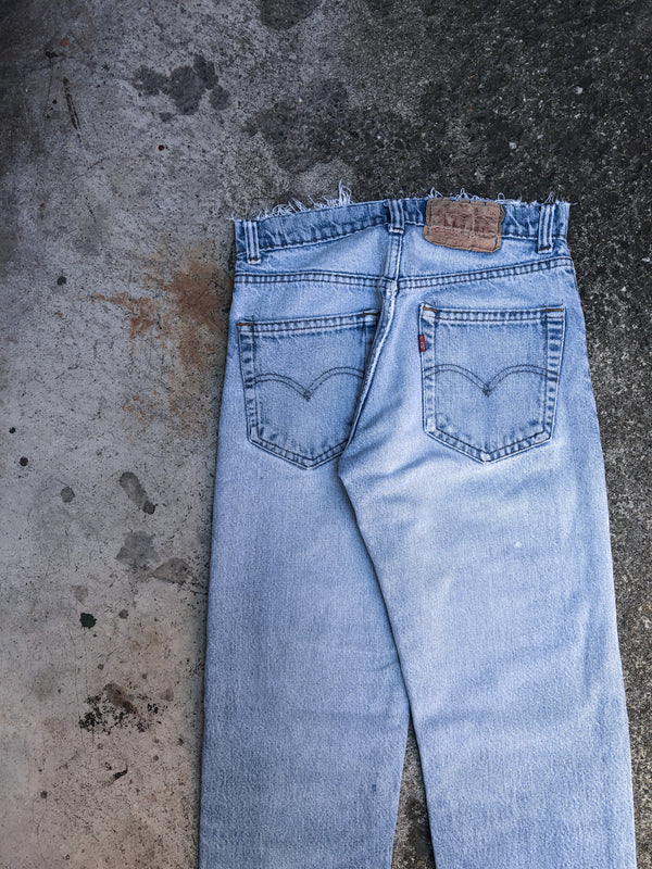 1970s Levis Repaired Faded Blue 505 (26X29)