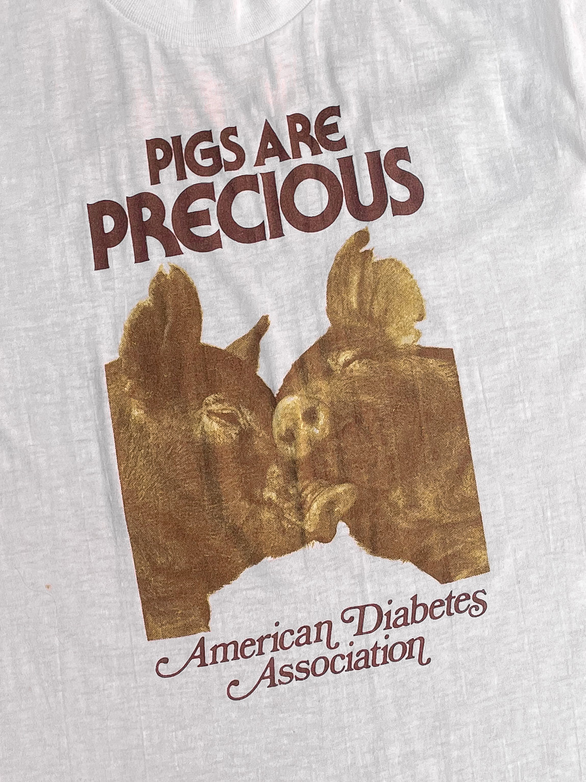 1970s “Pigs Are Precious” Single Stitched Tee