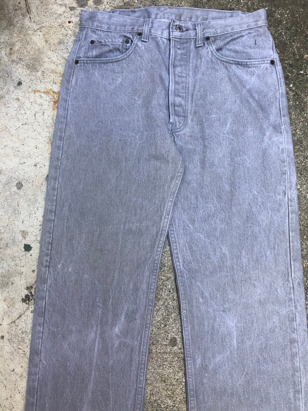 1990s Levis Cement Grey Released Hem 501 (31X34)