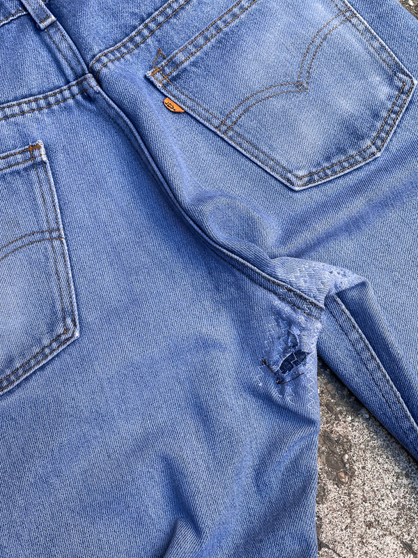 1980s Orange Tab Levi’s Repaired Blue 517 (32X30)