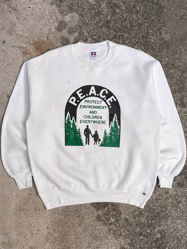 1990s Russell “Peace” Sweatshirt (XL)