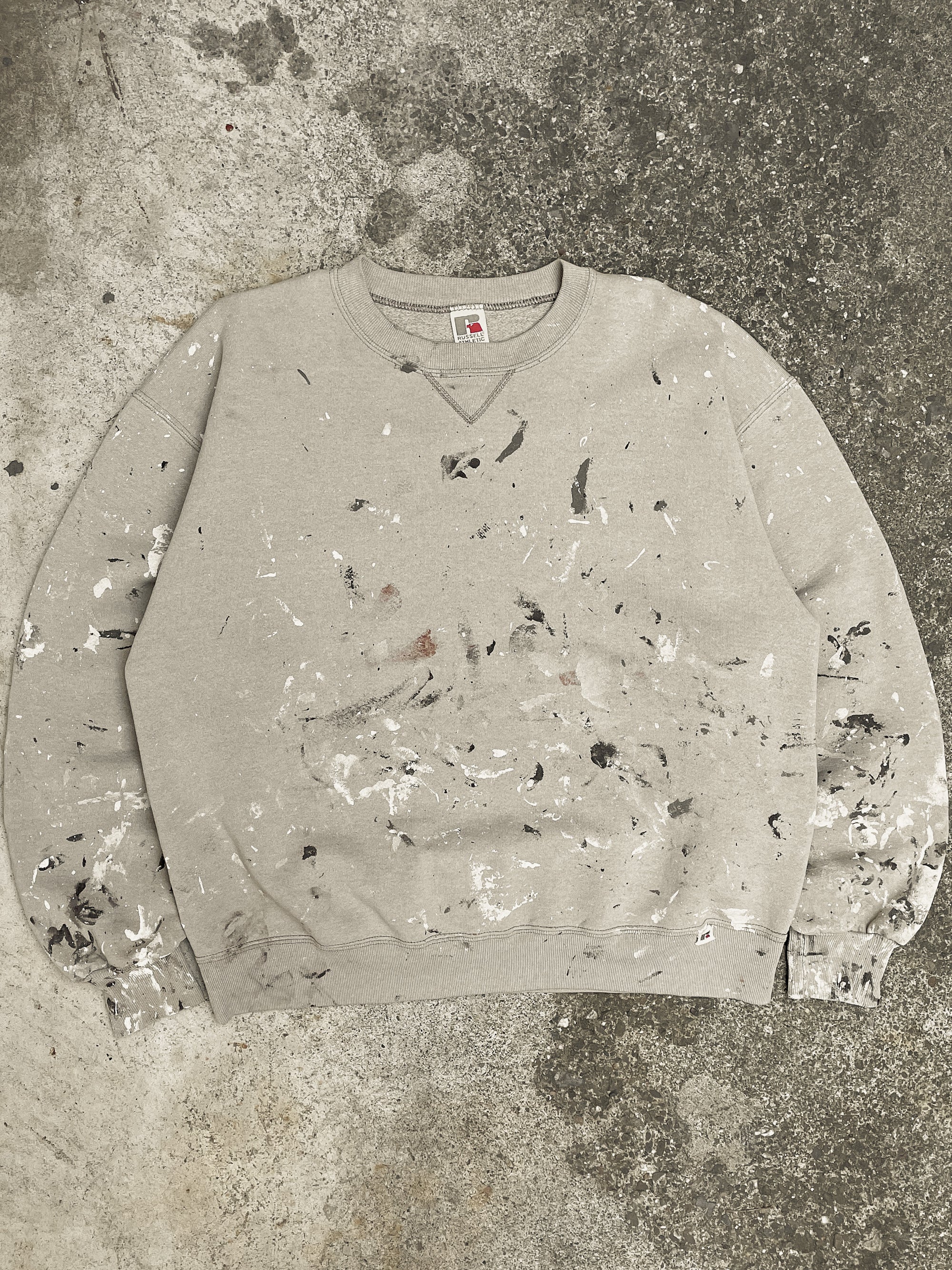 1990s Russell Painted Sand Blank Sweatshirt