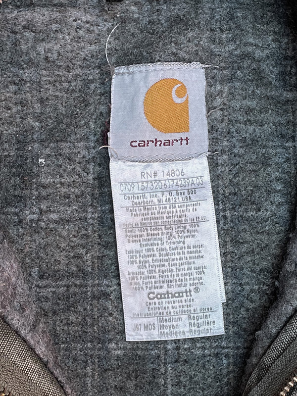 Carhartt Faded Moss Green Lined Work Jacket (M)