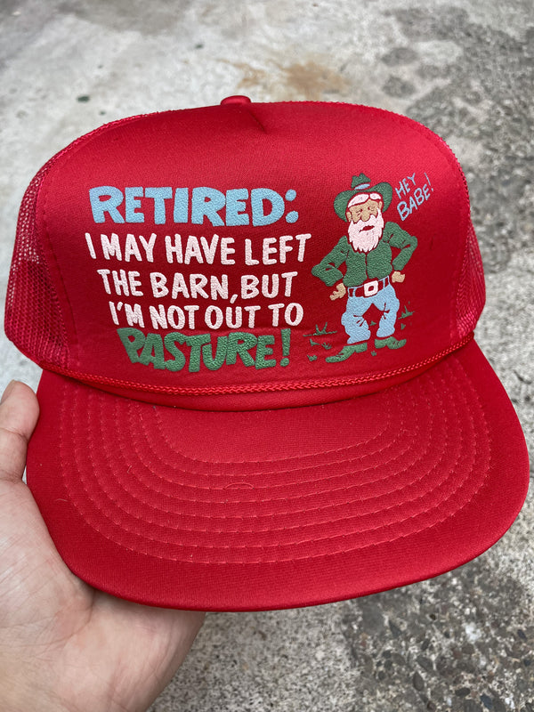 1980s “I May Have Left The Barn …” Trucker Hat