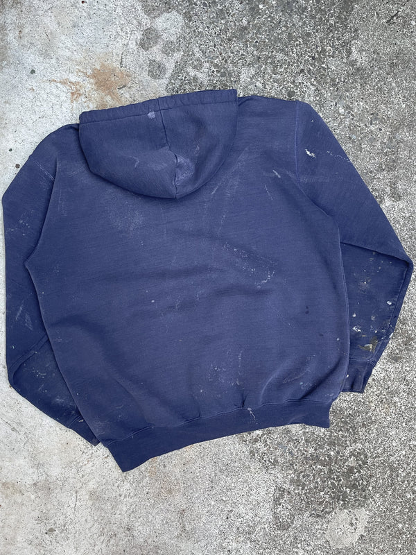 Carhartt Painted Faded Indigo Navy Hoodie