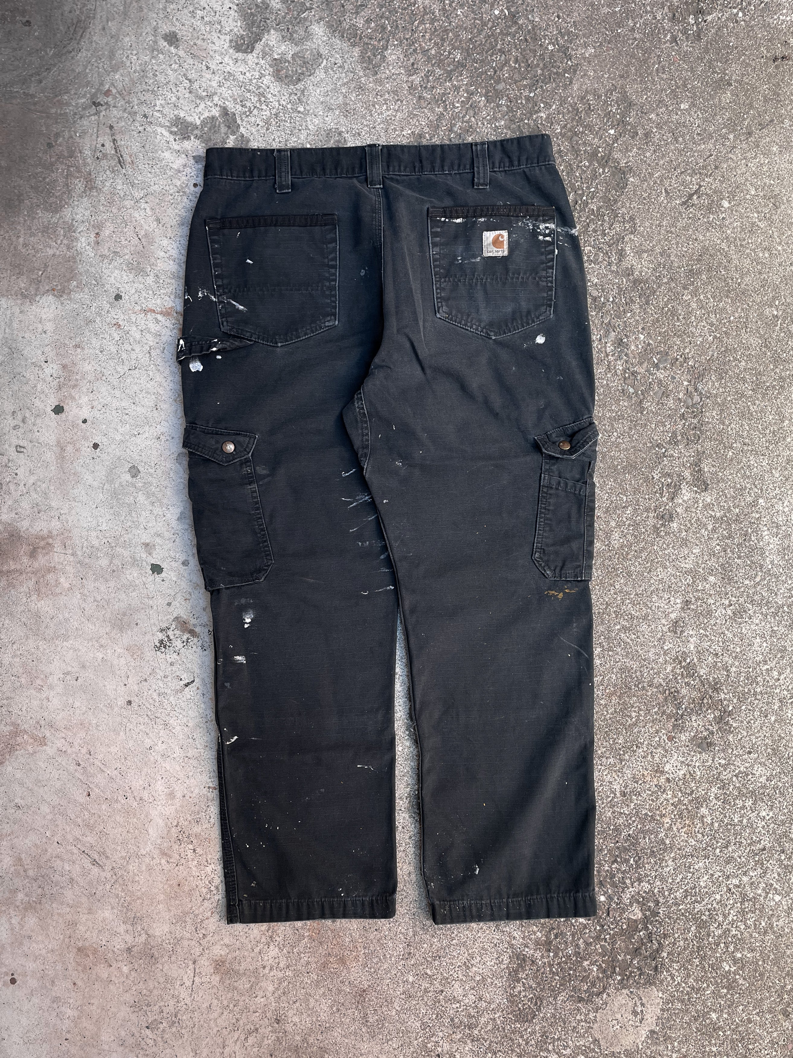 Ripstop Multi Cargo Scrub Pant Black Large - All Med Express