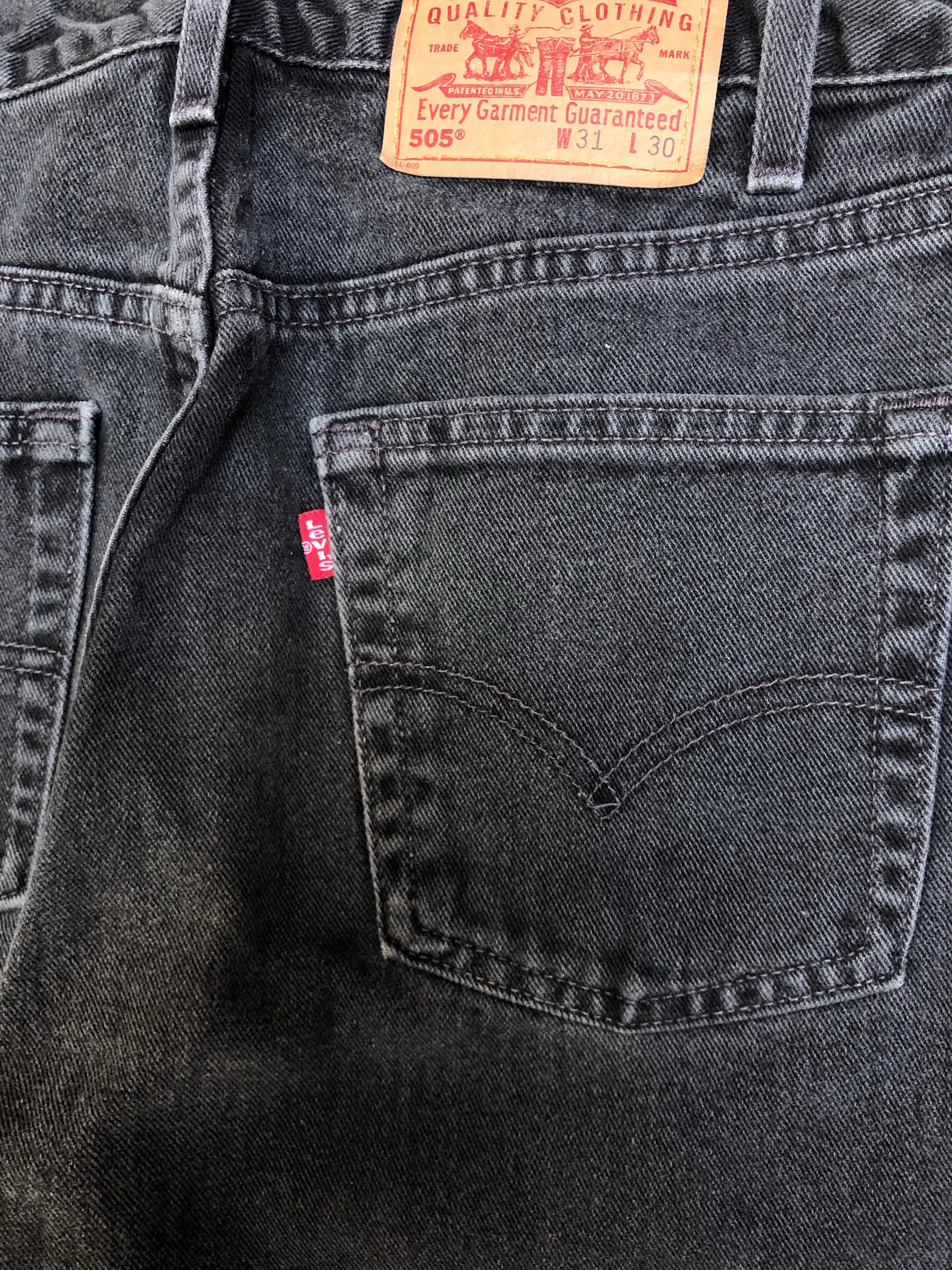 1990s Levis Faded Black 505 (30X29)