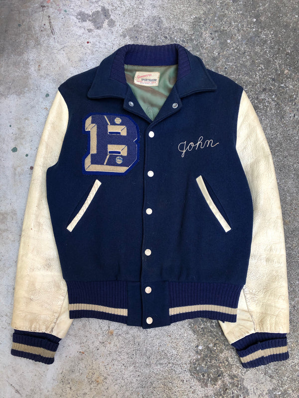 1970s Chain Stitch “Brookville Raiders” Varsity Jacket