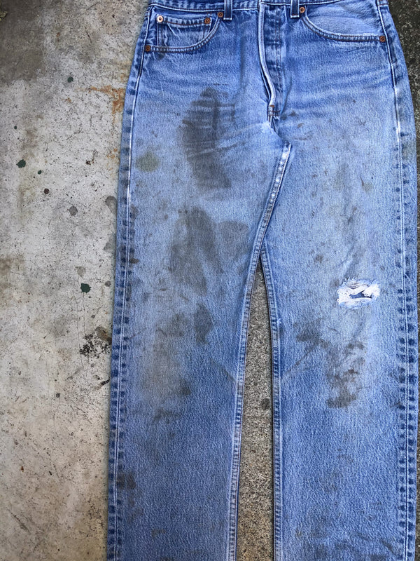 1990s Levis Worn In Blue 501XX (30X31)