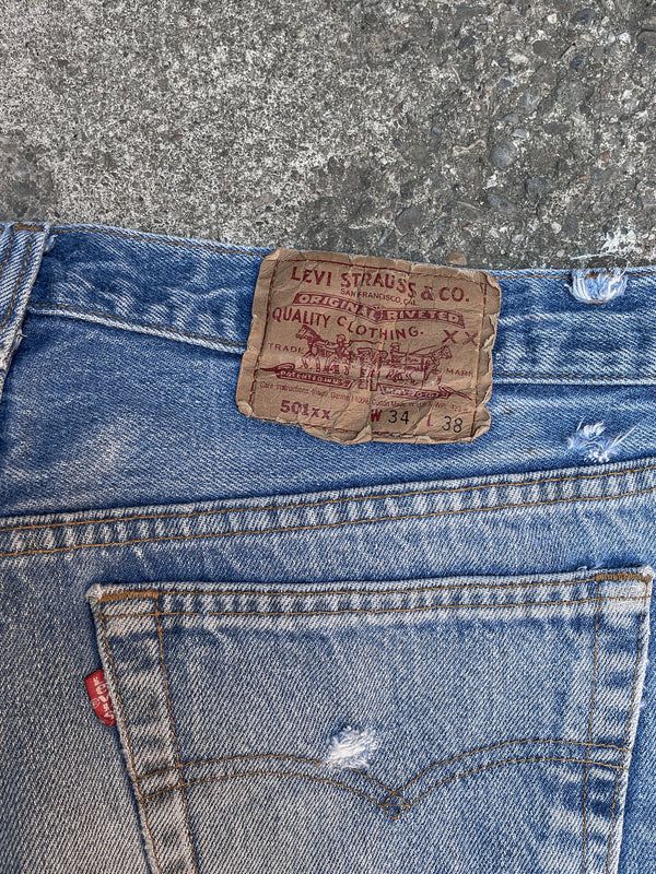 1990s Levi’s Worn In Blue 501XX (31X32)