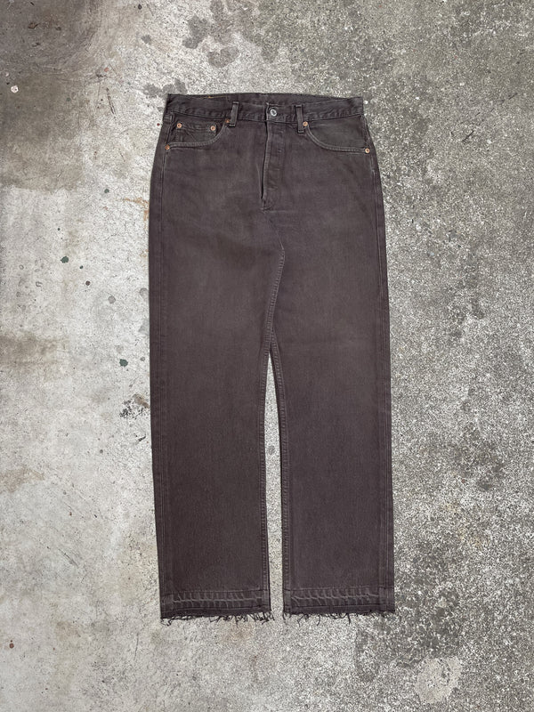 1990s Levi’s Faded Brown 501 Released Hem (31X29)