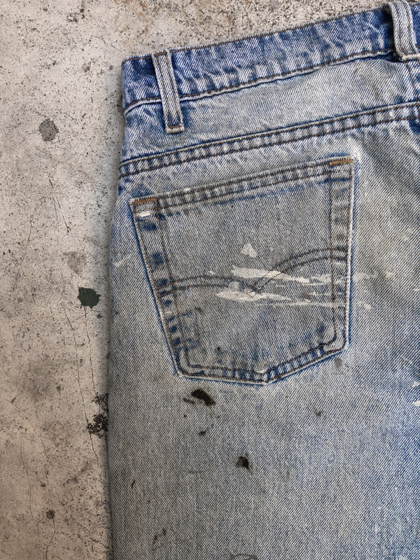 1990s Levis Painted Faded Dirty Wash Blue 506 (31X32)