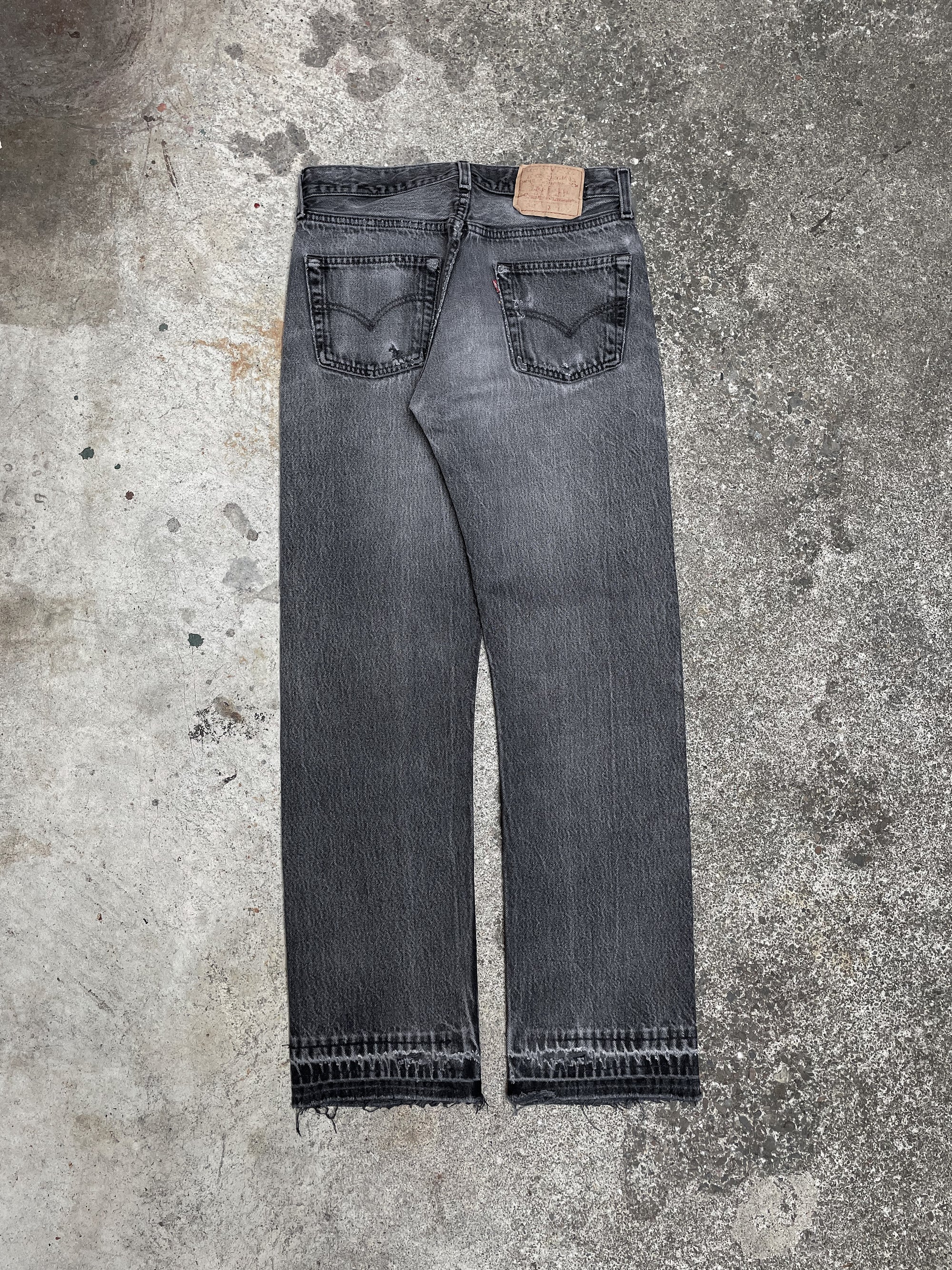 1990s Levi’s Faded Black 501 Released Hem (28X29)