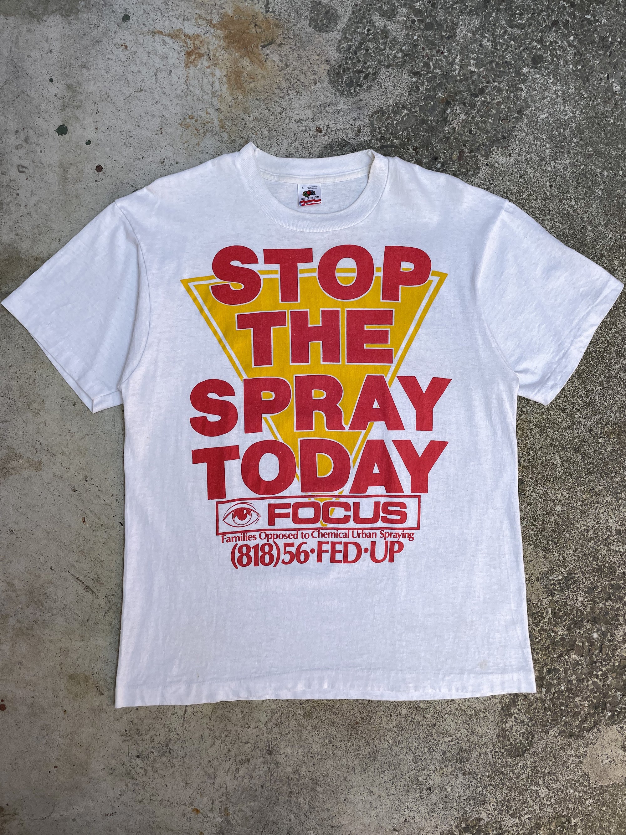 1990s “Stop the Spray Today” Single Stitched Tee