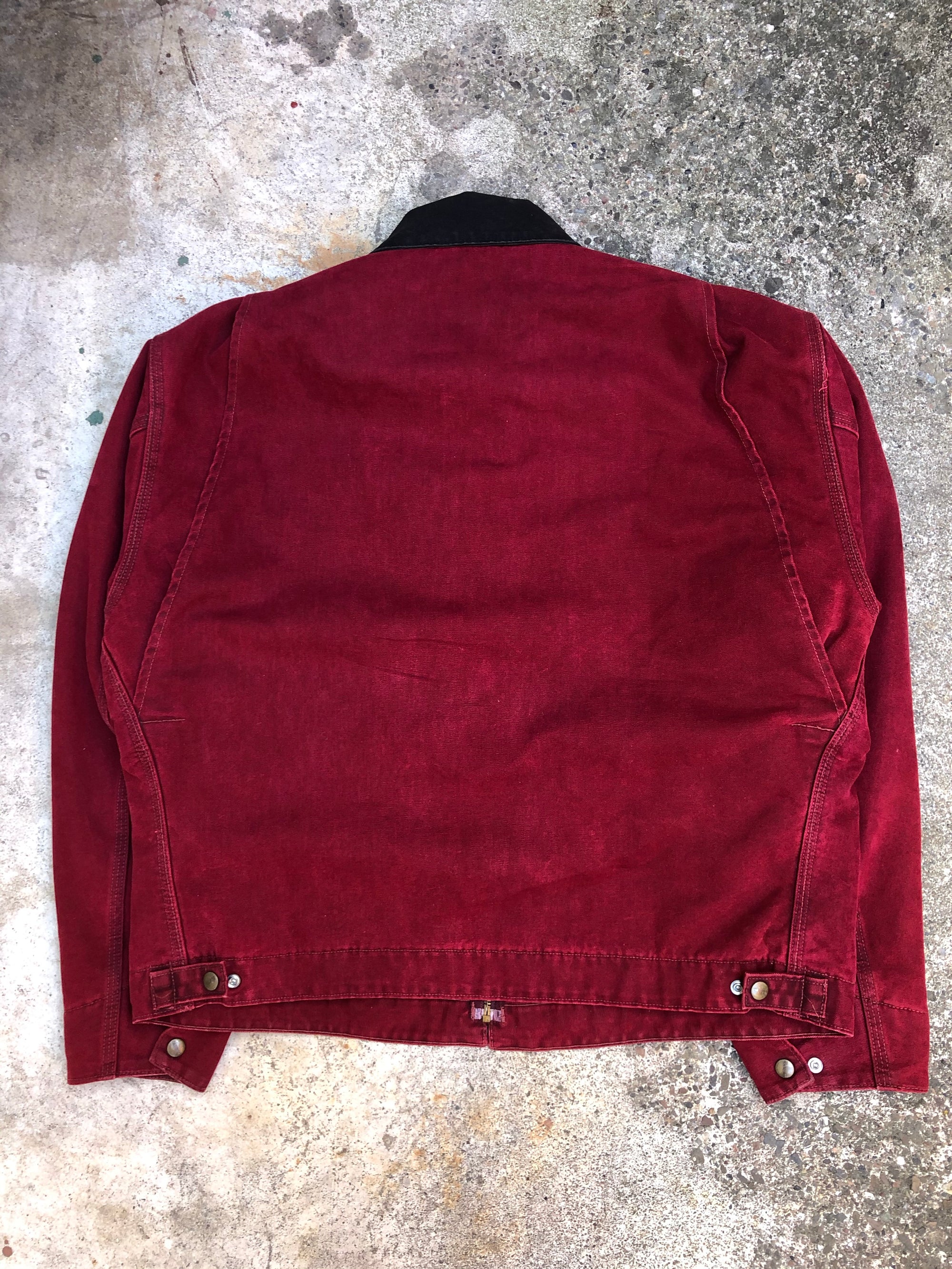 1990s Carhartt Crimson Red Lined Work Jacket (XL)