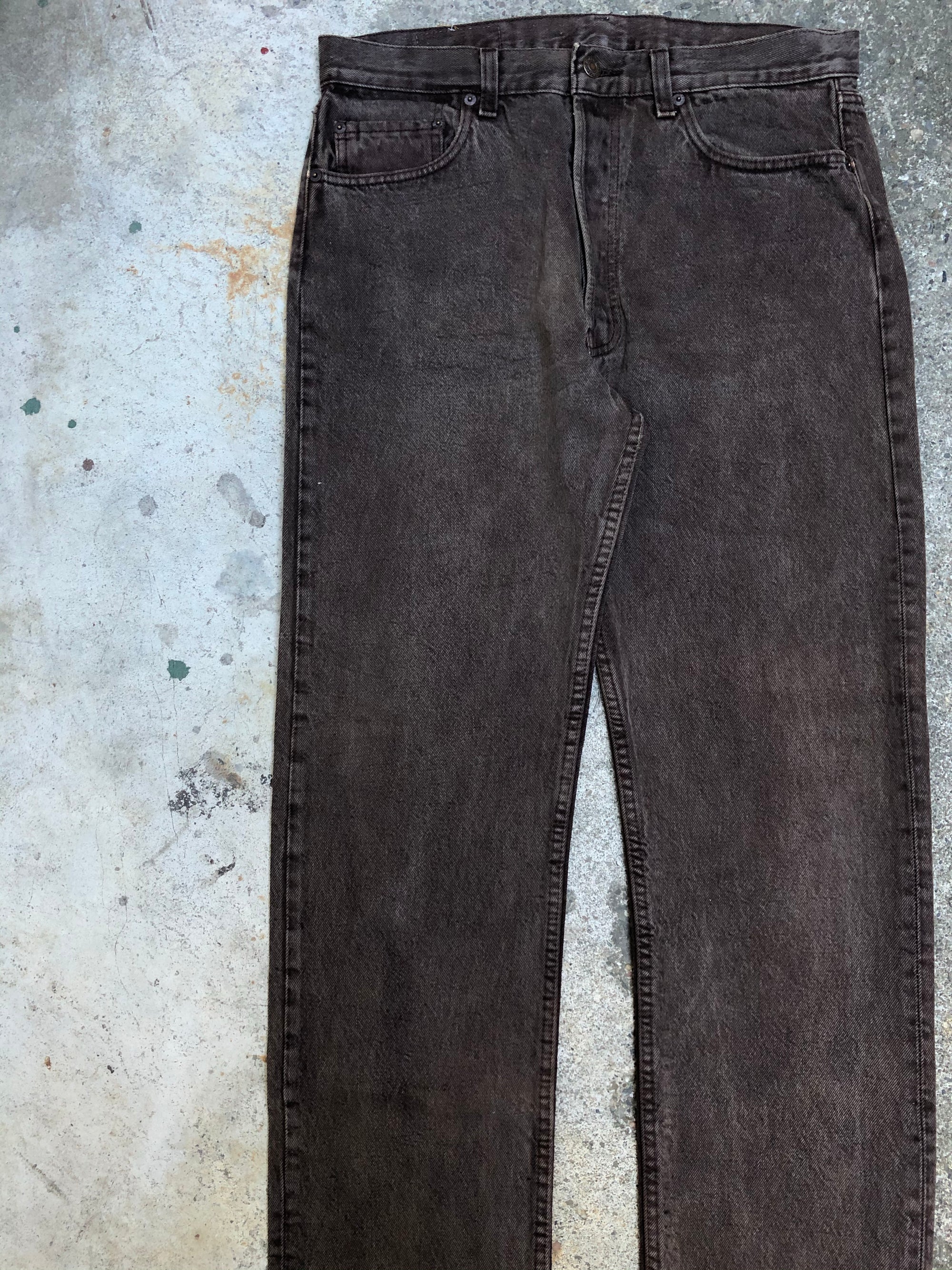 1980s Levis Faded Chocolate Brown 501 (32X31)