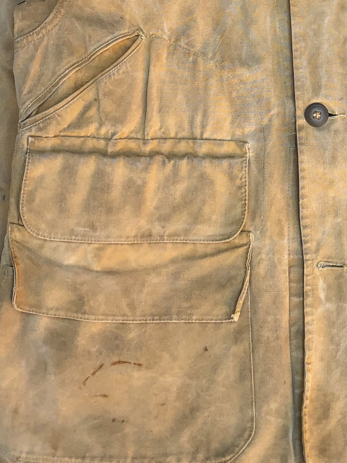 1940s Faded Canvas Hunting Jacket