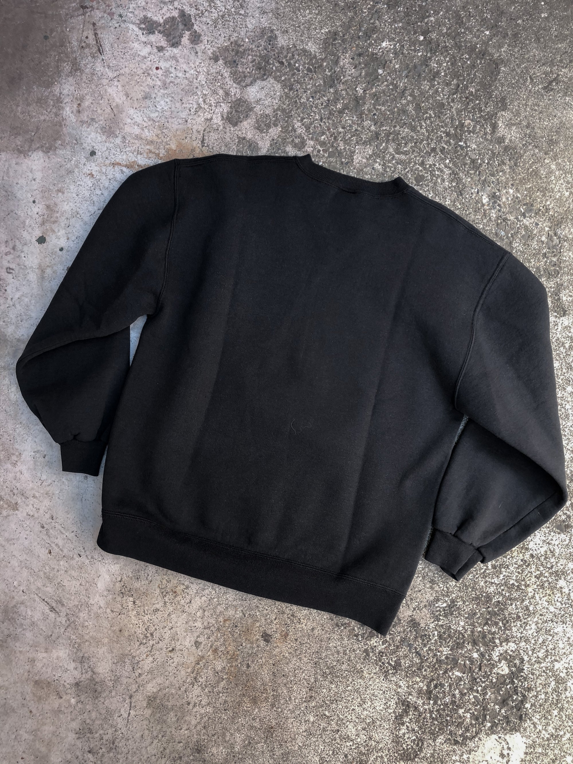 1990s Russell Black Blank Sweatshirt