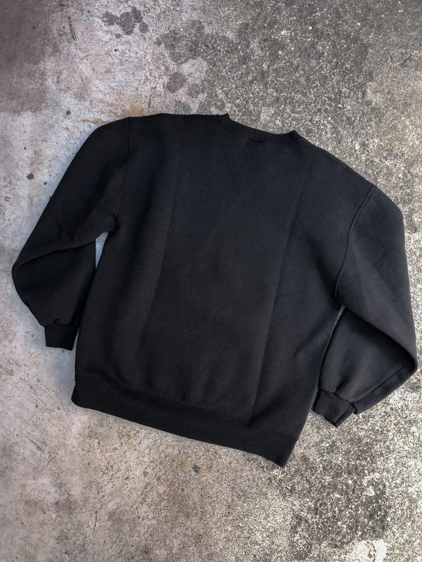 1990s Russell Black Blank Sweatshirt