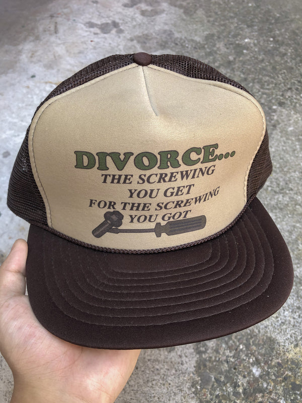 1980s “Divorce...” Trucker Hat