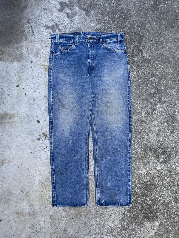 1990s Orange Tab Levi’s Faded Blue 505 Scovill Zip (34X27)