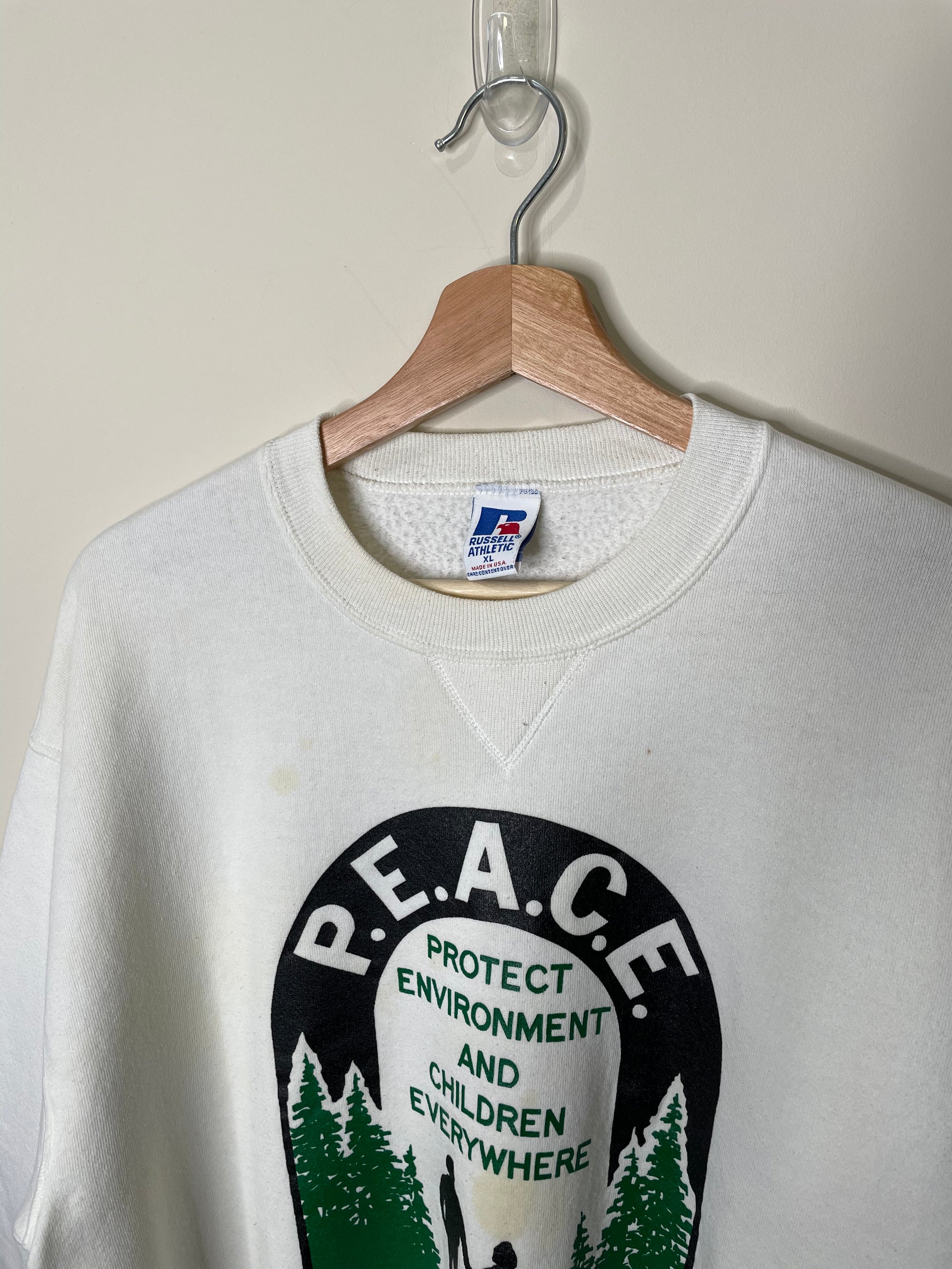 1990s Russell “Peace” Sweatshirt (XL)