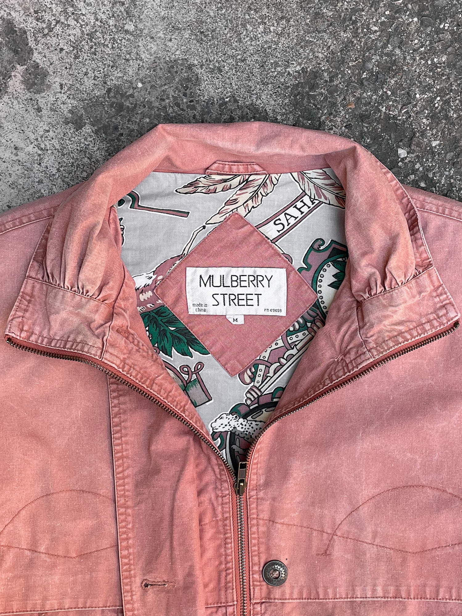 Vintage Faded Salmon Lined Field Jacket